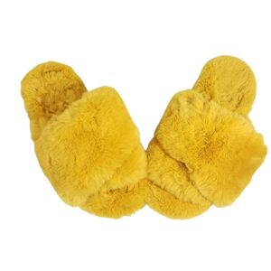 Aerie Fur Slides Size 10